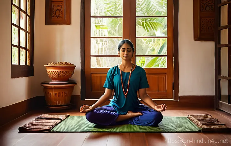 힌디어와 건강 - **Digital Wellness Integration in Bengali Daily Life**
    "A vibrant and uplifting scene showcasing...