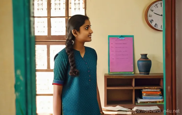 힌디어 회화 시험 준비 - A young Bengali woman in her early twenties, dressed in a modest, comfortable tunic (kurti) and jean...