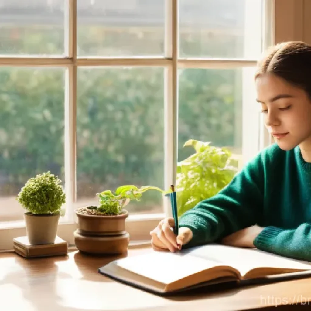 힌디어 어순 특징 - **A Cozy Language Study Session:** A young woman, approximately 20 years old, with her hair loosely ...