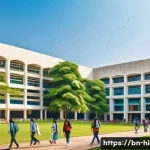 힌디어로 유학 가기 - **Prompt 1: Modern Campus Life & Diverse Learning**
"A vibrant, wide-angle shot of a modern Indi...