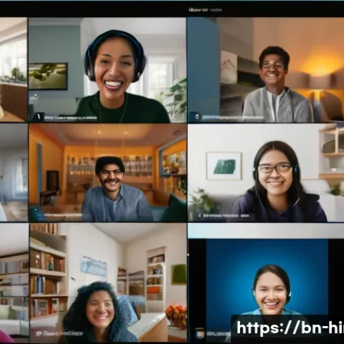 Home 15 힌디어 SNS 친구 만들기 - **Prompt 1: Global Digital Friendship**
A vibrant, realistic image capturing a diverse group of ...