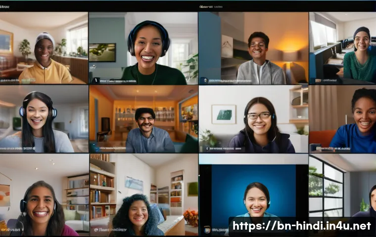 힌디어 SNS 친구 만들기 - **Prompt 1: Global Digital Friendship**
A vibrant, realistic image capturing a diverse group of ...